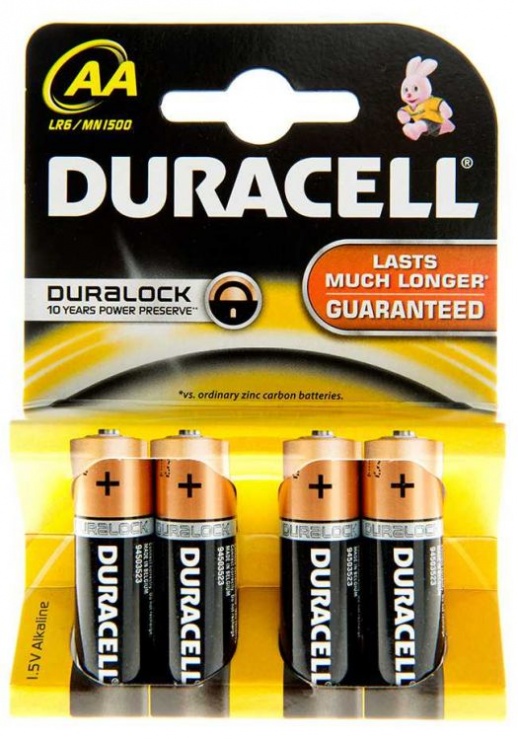 Set baterii duracell 4 bucati aa basic lr6